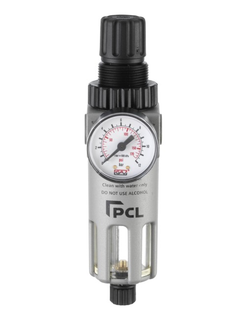 Luchtbehandelingsfilter/Regelaar 0-170 Psi/0-12 Bar, 1/2 Poorten